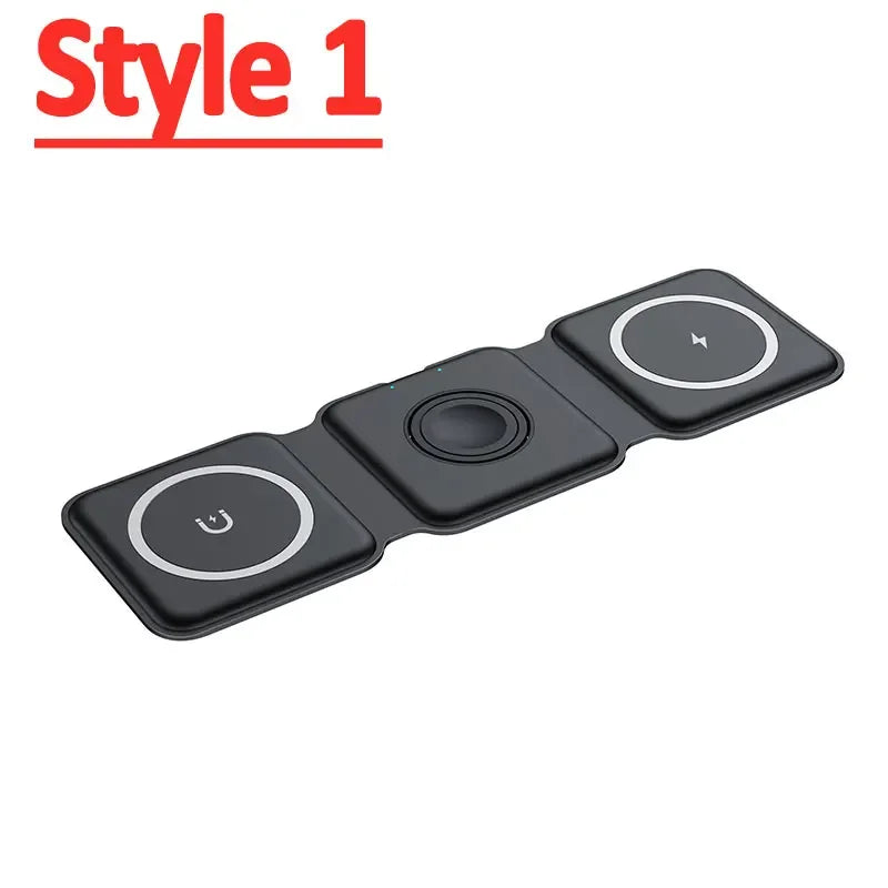 3-in-1 Wireless Ladestation MagSafe iPhone Apple Watch AirPods Qi Schnellladen