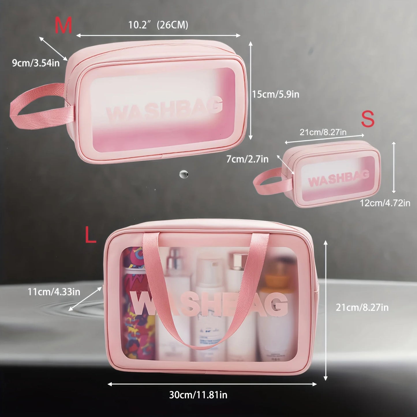 Portable Waschtasche Reise Organizer S M L Badezimmer Kosmetik multifunktional