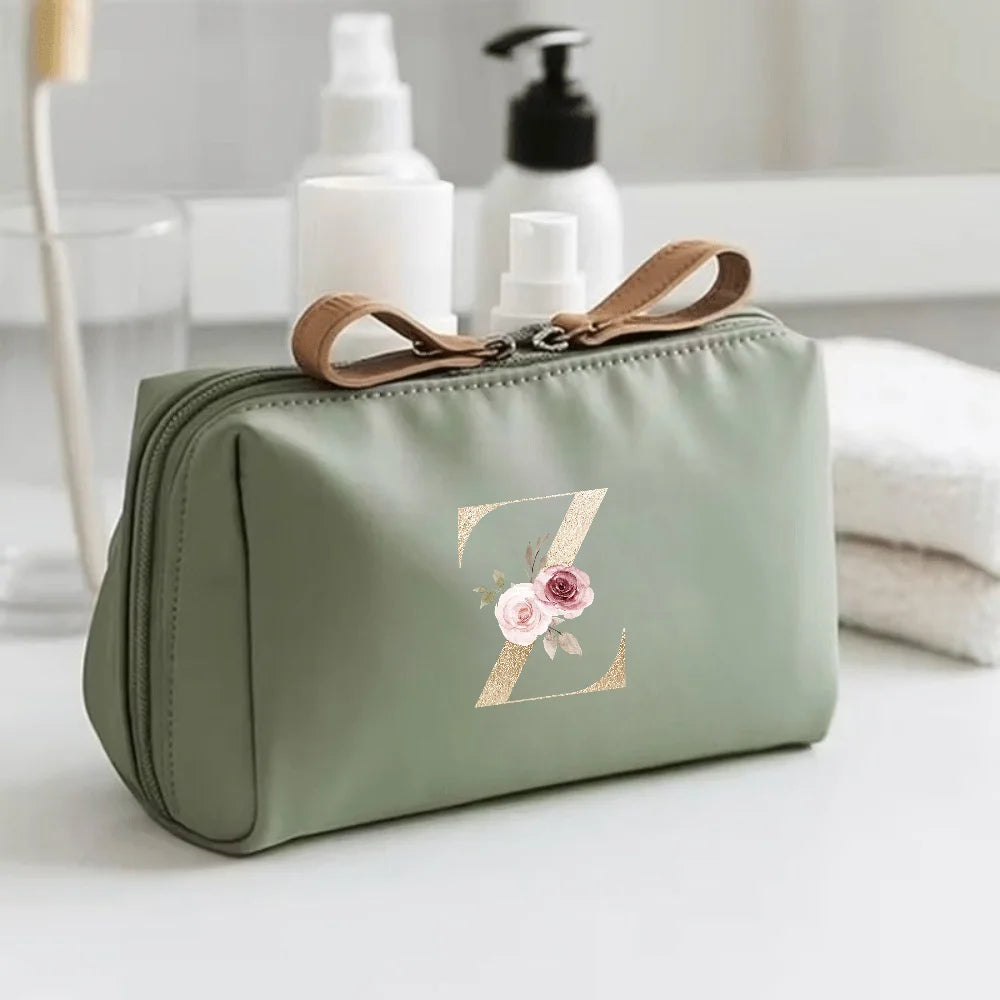 Bedruckte Kosmetiktasche aus Polyester mit Reißverschluss