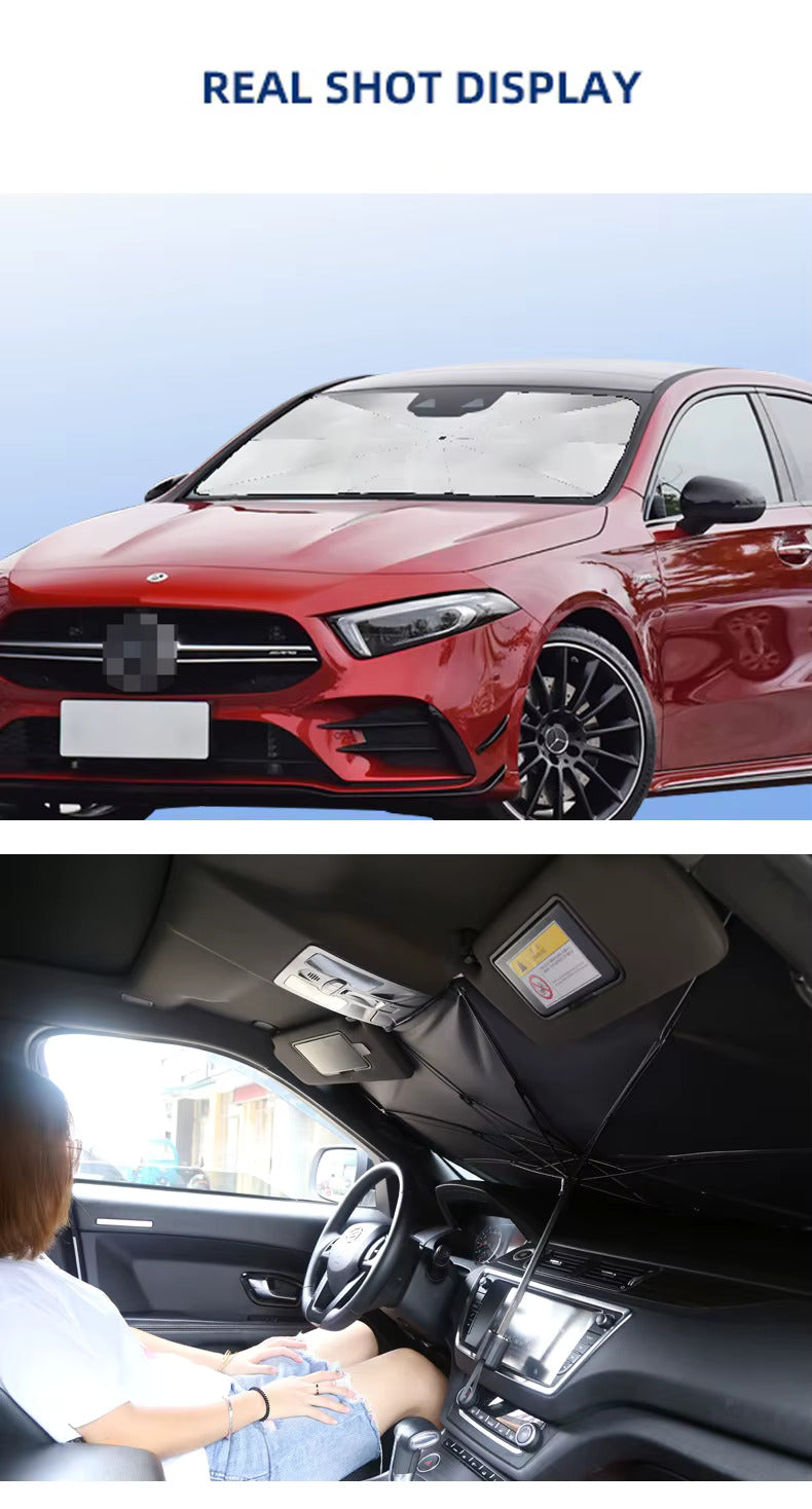 Auto Sonnenschirm Frontscheibe UV-Schutz Faltbar Windschutzscheibe Car Sunshade