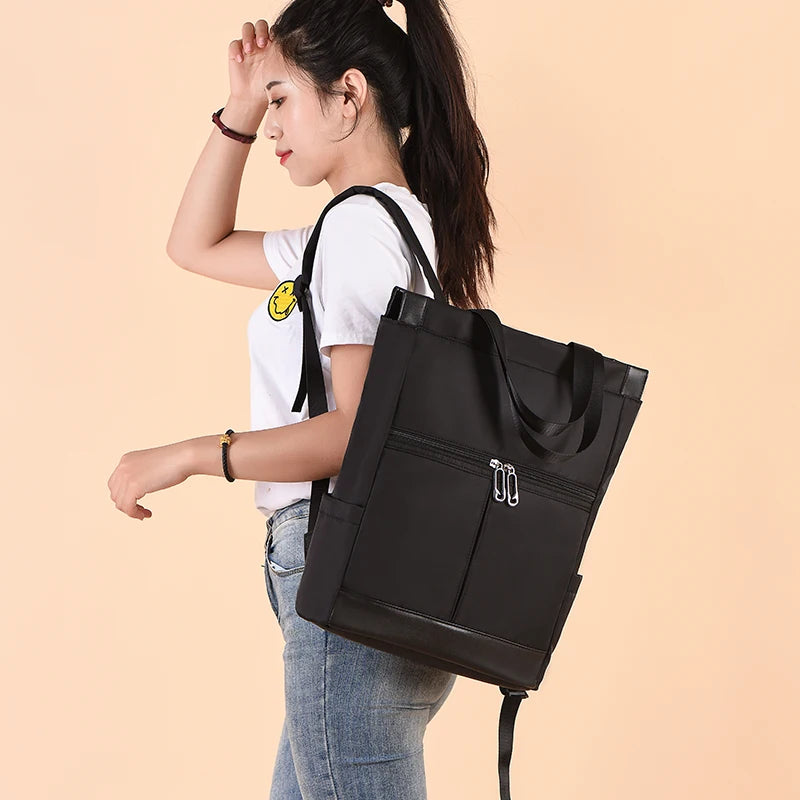 Damen-Rucksack aus Oxford-Stoff in vier Farbvarianten