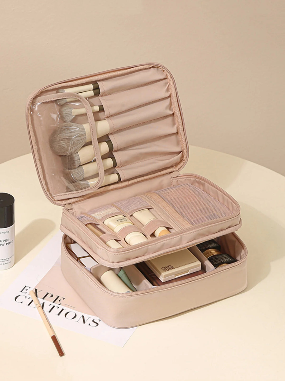 Oxford Kosmetiktasche Reise Koffer travel bag in suitcase