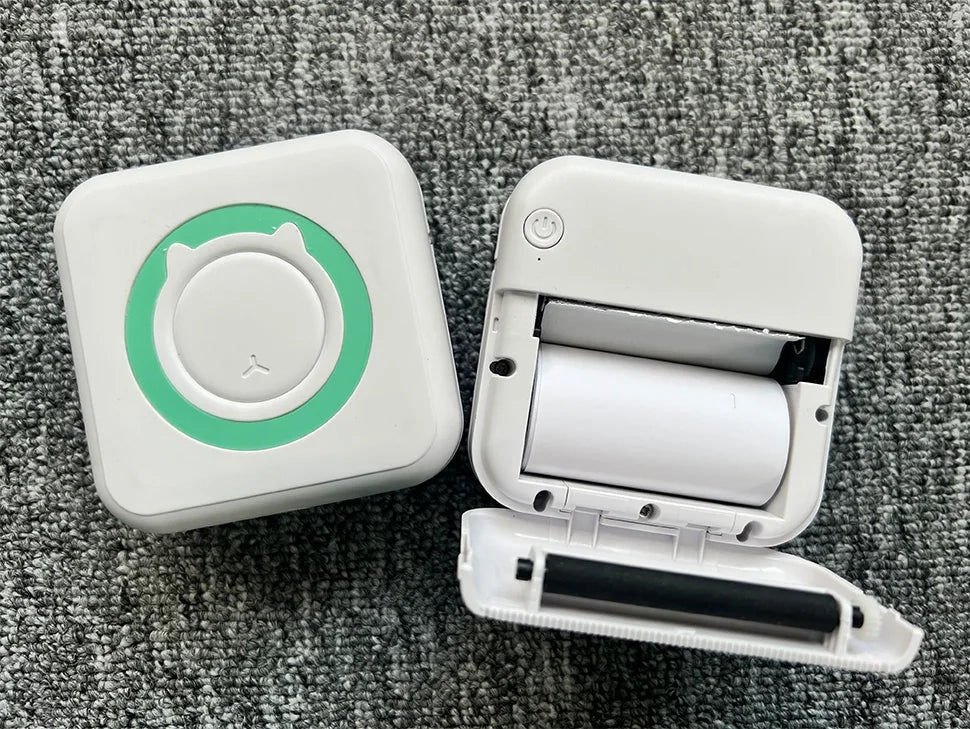 Portabler Mini Thermodrucker Bluetooth 203 DPI tintenfrei 57 mm Foto Label Memo
