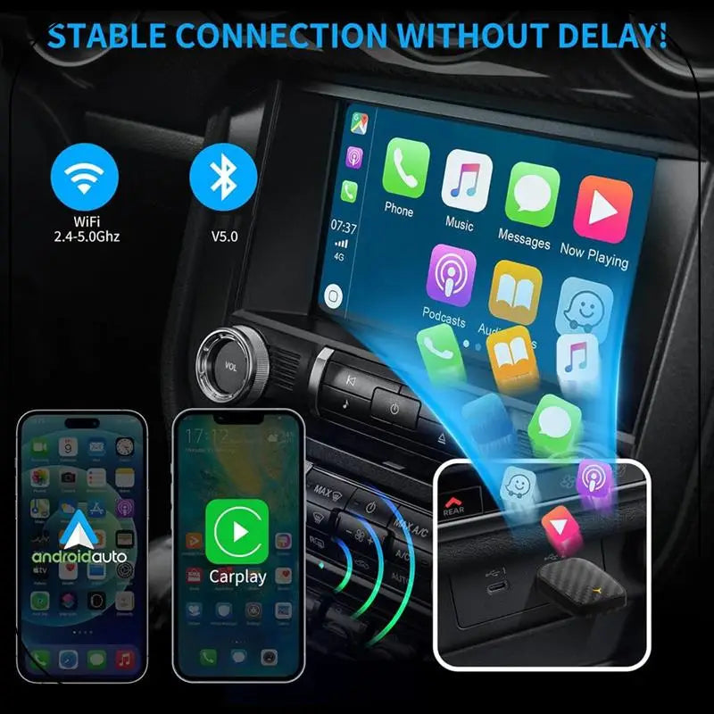 ABNF Adapter im Fahrzeug verbunden connected in vehicle abnf carplay setup