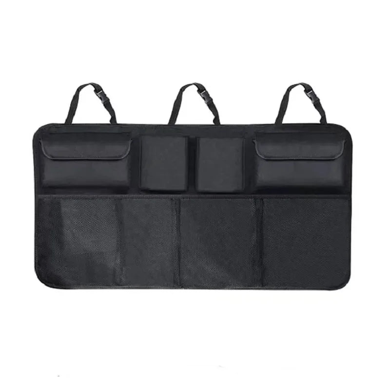 Alle enthaltenen Teile Organizer-Set ausgebreitet all included items car organizer set laid out