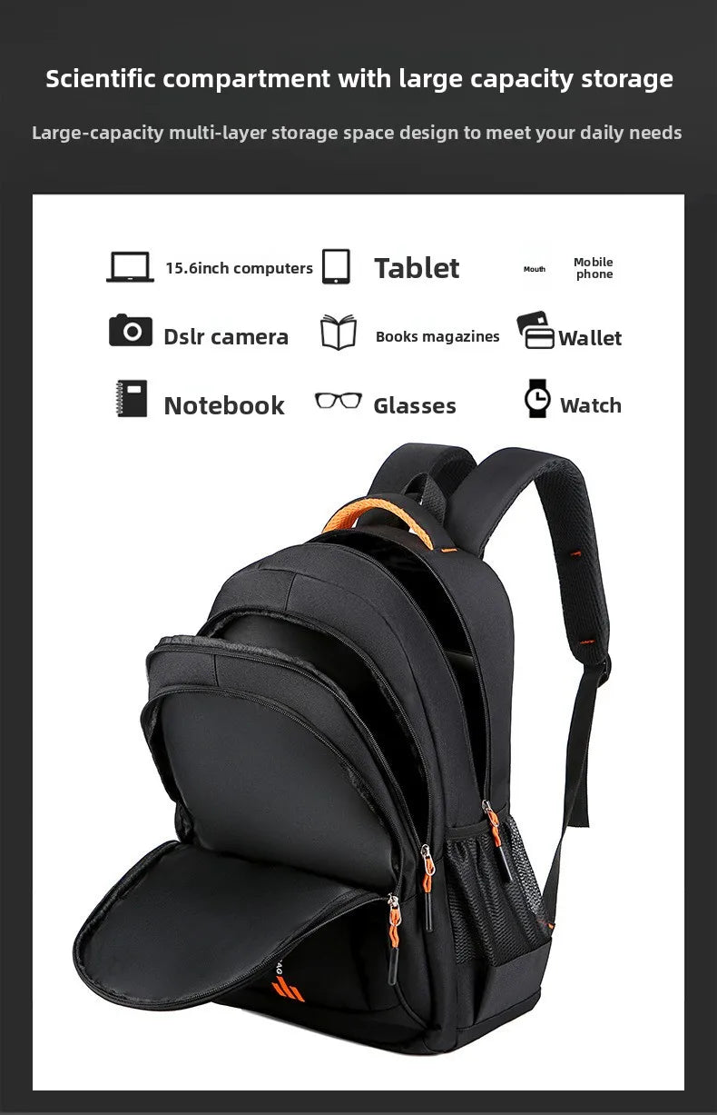 Anti-Diebstahl Laptop-Rucksack Wasserdicht USB Herren Business 15,6 Zoll Reise