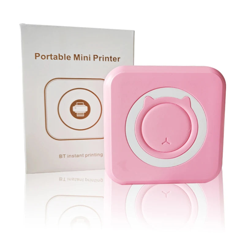 Portabler Mini Thermodrucker Bluetooth 203 DPI tintenfrei 57 mm Foto Label Memo