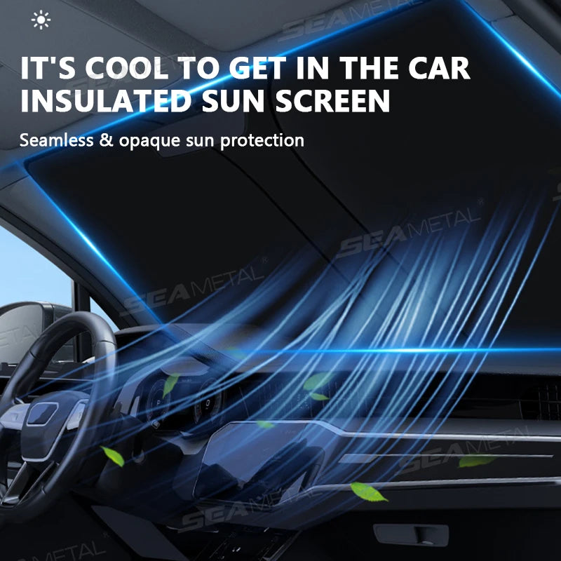 BLALION Sonnenschutz gefaltet kompakt folded compact sun shade storage