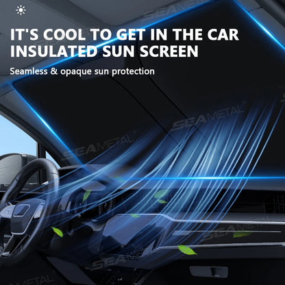 BLALION Sonnenschutz gefaltet kompakt folded compact sun shade storage