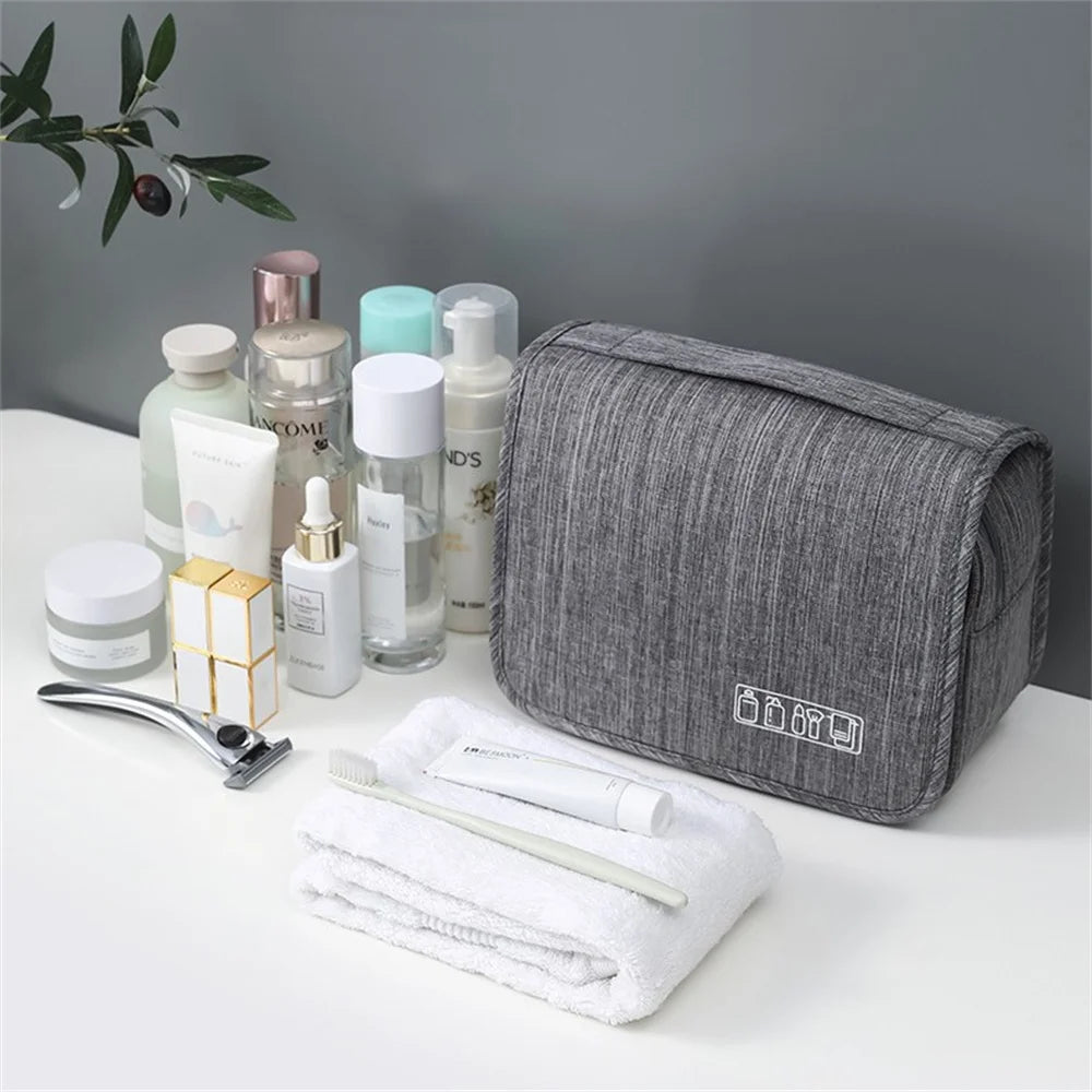 Portable Waschtasche mit Haken Wasserdicht Damen Herren Große Kapazität Reise