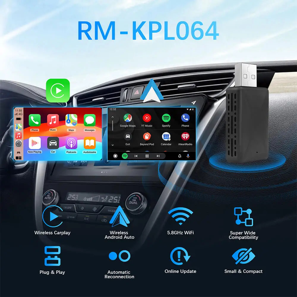 Größenvergleich CarPlay Adapter mit Handy size comparison carplay adapter smartphone