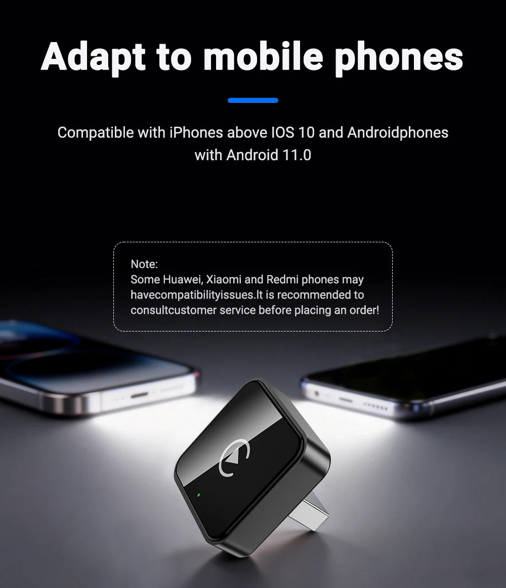 2026 Wireless CarPlay Android Auto Adapter 5G WLAN OTA Toyota Audi VW Plug Play