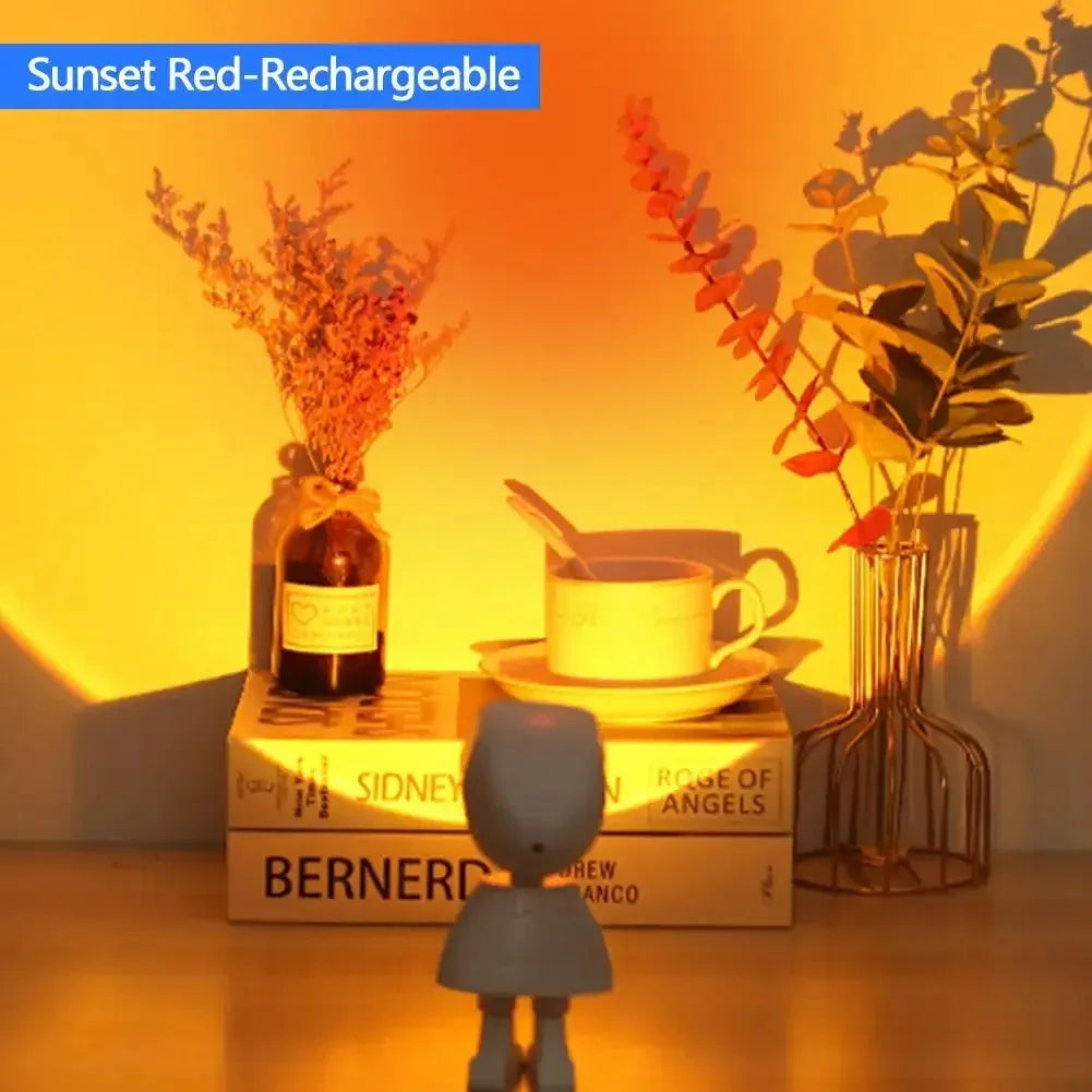 Astronaut Projektor aufladbar Regenbogen Sonnenuntergang Nachtlicht Kinderzimmer