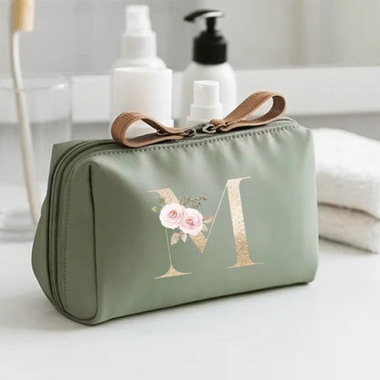 Bedruckte Kosmetiktasche aus Polyester mit Reißverschluss