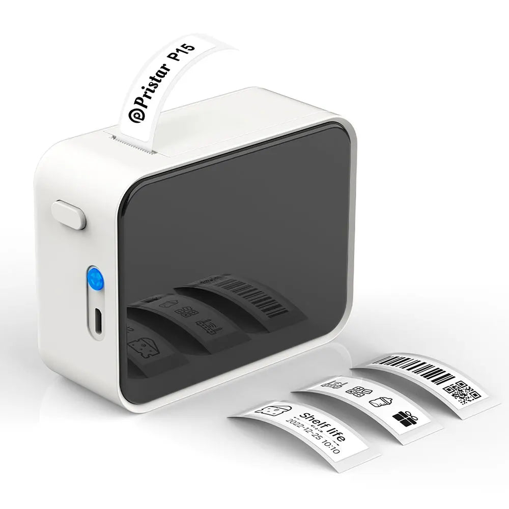 P15 Bluetooth Etikettendrucker Mini Thermodrucker Tintenfrei iOS Android 203 DPI