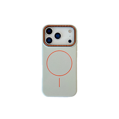 Litschi Muster iPhone Huelle Rueckansicht Detailaufnahme litchi pattern iphone case back detail