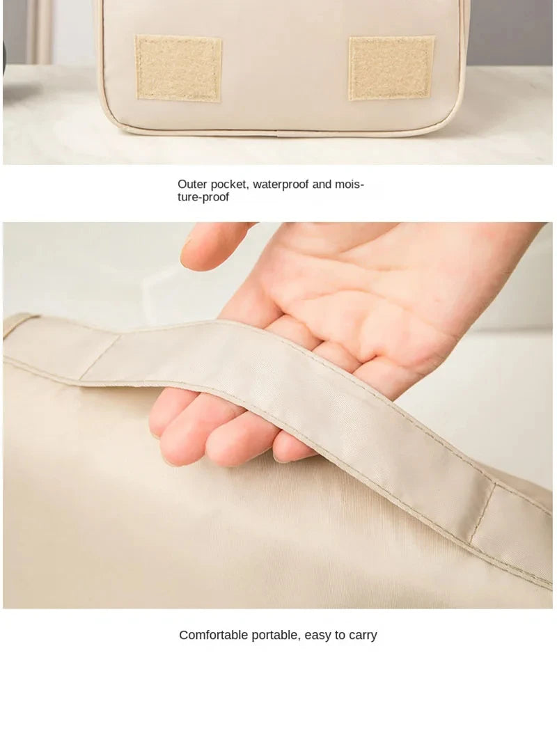 Reise Makeup Bag Wasserdicht Toilettenartikel Organizer Haken Damen 6 Farben