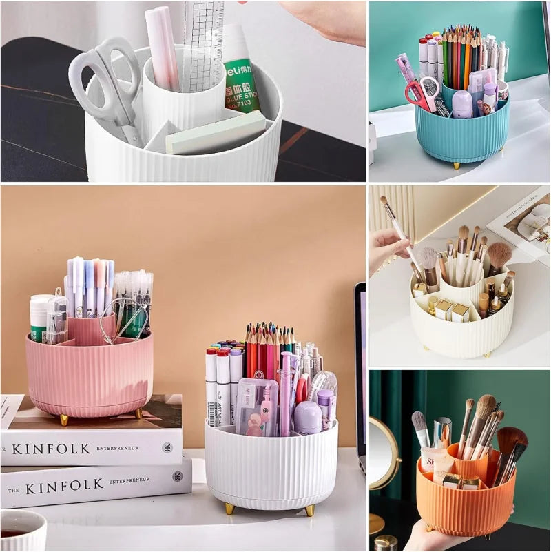 360° Makeup Organizer Drehbar Pinselhalter Lippenstift Schmuckbox 12 Varianten