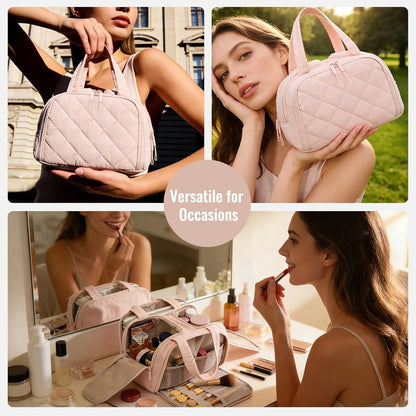 Kosmetik Reisetasche bei Reise im Einsatz travel cosmetic bag in use