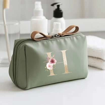 Bedruckte Kosmetiktasche aus Polyester mit Reißverschluss