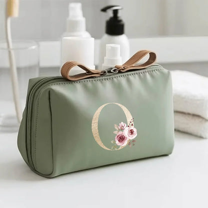 Bedruckte Kosmetiktasche aus Polyester mit Reißverschluss