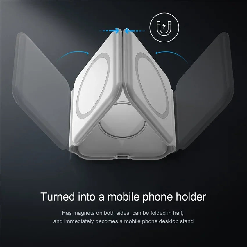 3-in-1 Wireless Ladestation MagSafe iPhone Apple Watch AirPods Qi Schnellladen
