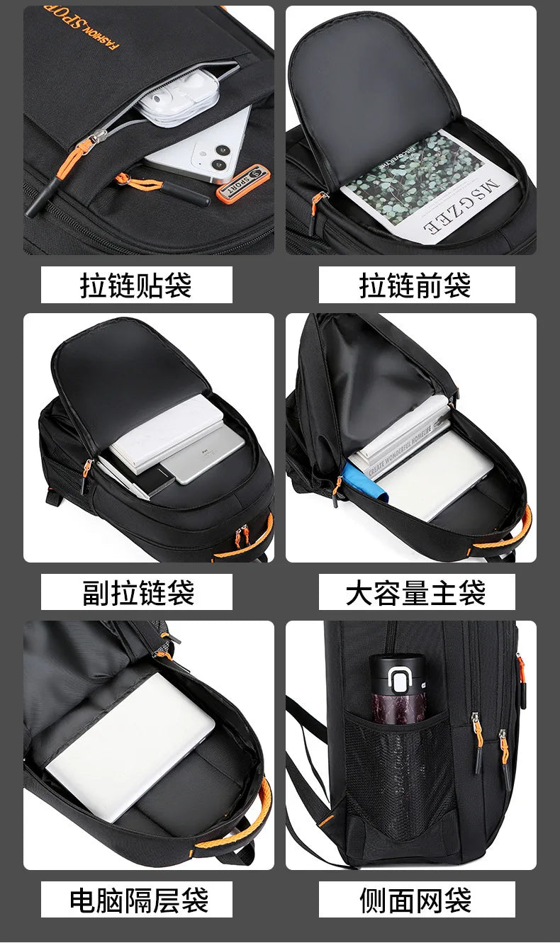 Anti-Diebstahl Laptop-Rucksack Wasserdicht USB Herren Business 15,6 Zoll Reise