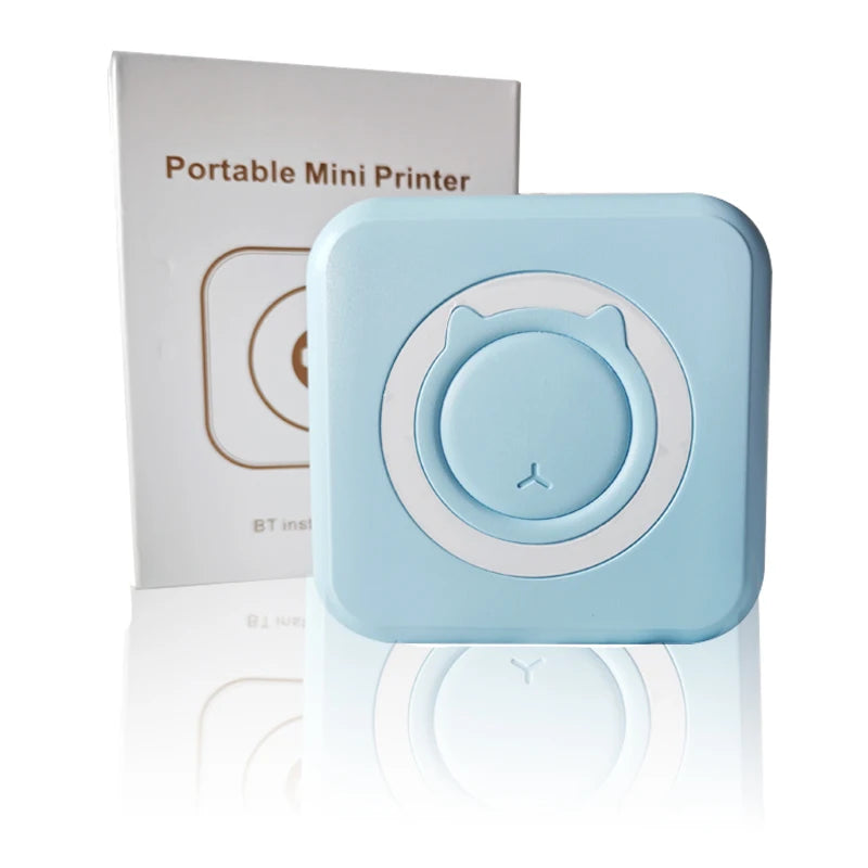 Portabler Mini Thermodrucker Bluetooth 203 DPI tintenfrei 57 mm Foto Label Memo