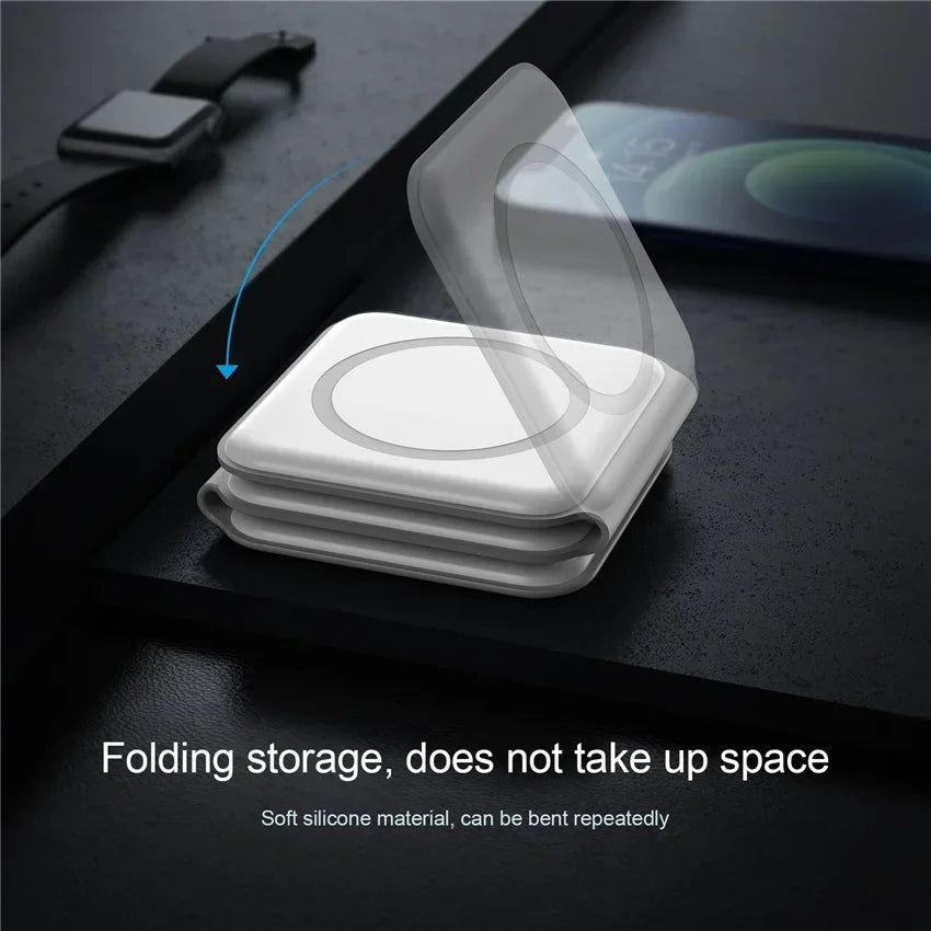 3-in-1 Wireless Ladestation MagSafe iPhone Apple Watch AirPods Qi Schnellladen
