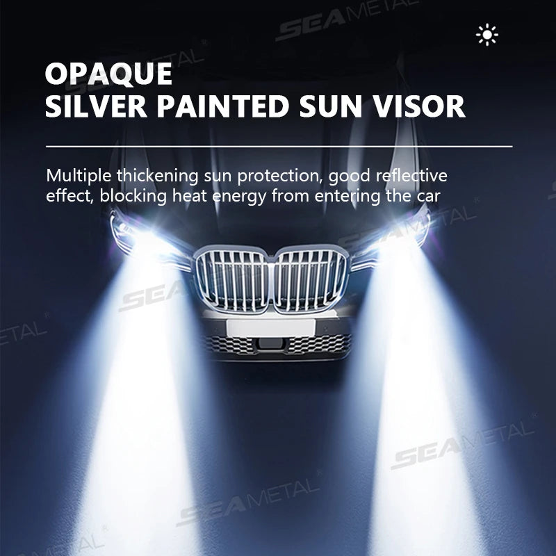 BLALION Sonnenschutz im eingebauten Zustand installed windshield sun shade car