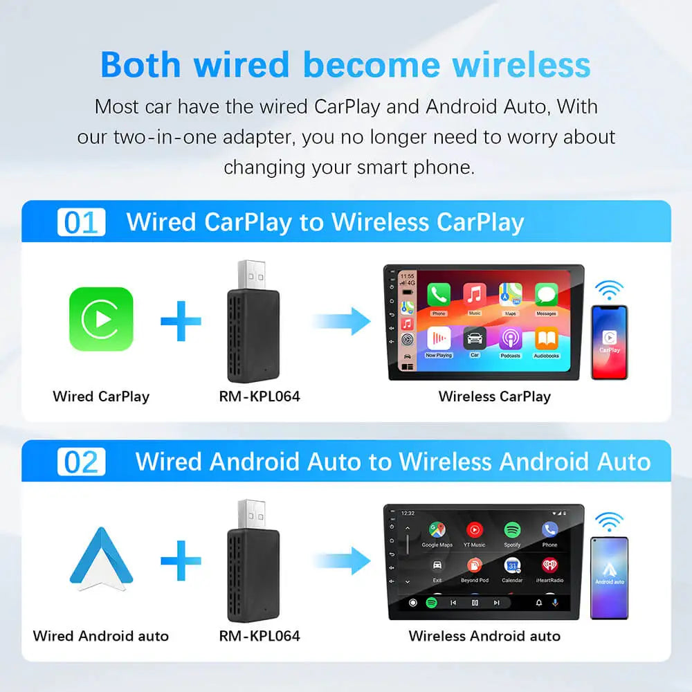 CarPlay Adapter Seitenansicht USB-Anschluss side view wireless carplay usb connection