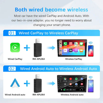 CarPlay Adapter Seitenansicht USB-Anschluss side view wireless carplay usb connection