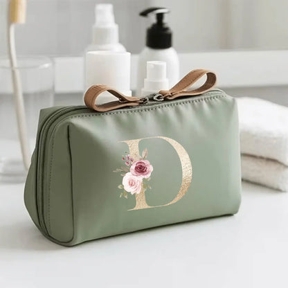Bedruckte Kosmetiktasche aus Polyester mit Reißverschluss