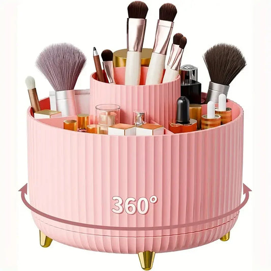 360 Drehend Makeup Organizer Desktop orange weiss gruen schwarz rotating makeup organizer desktop