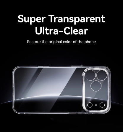 Kristallklare PC iPhone Huelle iPhone 16 17 Pro Max Produktfoto crystal clear pc case front Bild 13