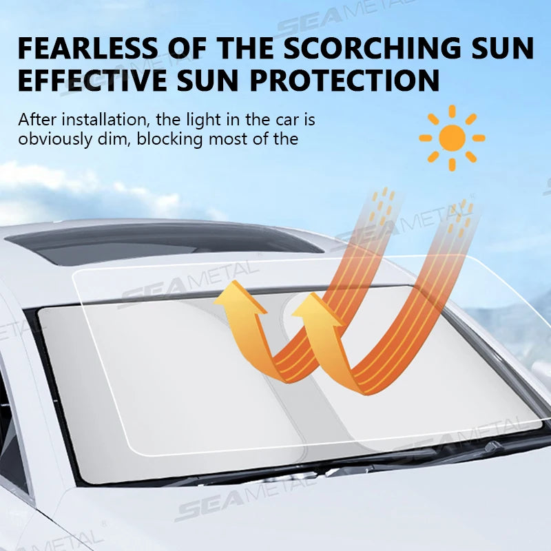 BLALION Sonnenschutz Seitenansicht im Auto side view in car sun shade installed