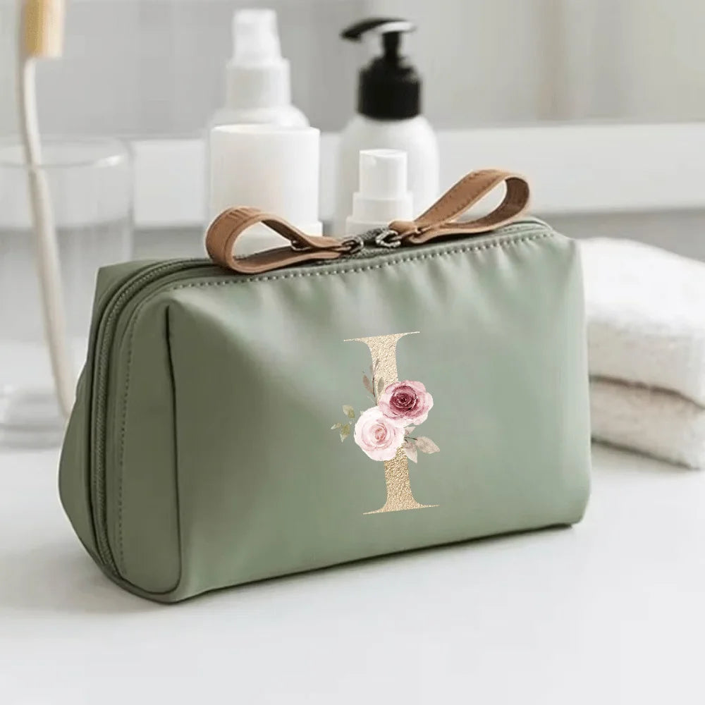 Bedruckte Kosmetiktasche aus Polyester mit Reißverschluss