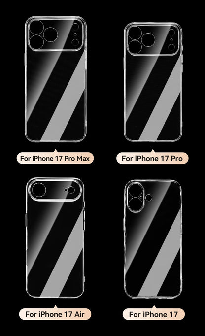 Kristallklare PC iPhone Huelle iPhone 16 17 Pro Max Produktfoto crystal clear pc case front Bild 8