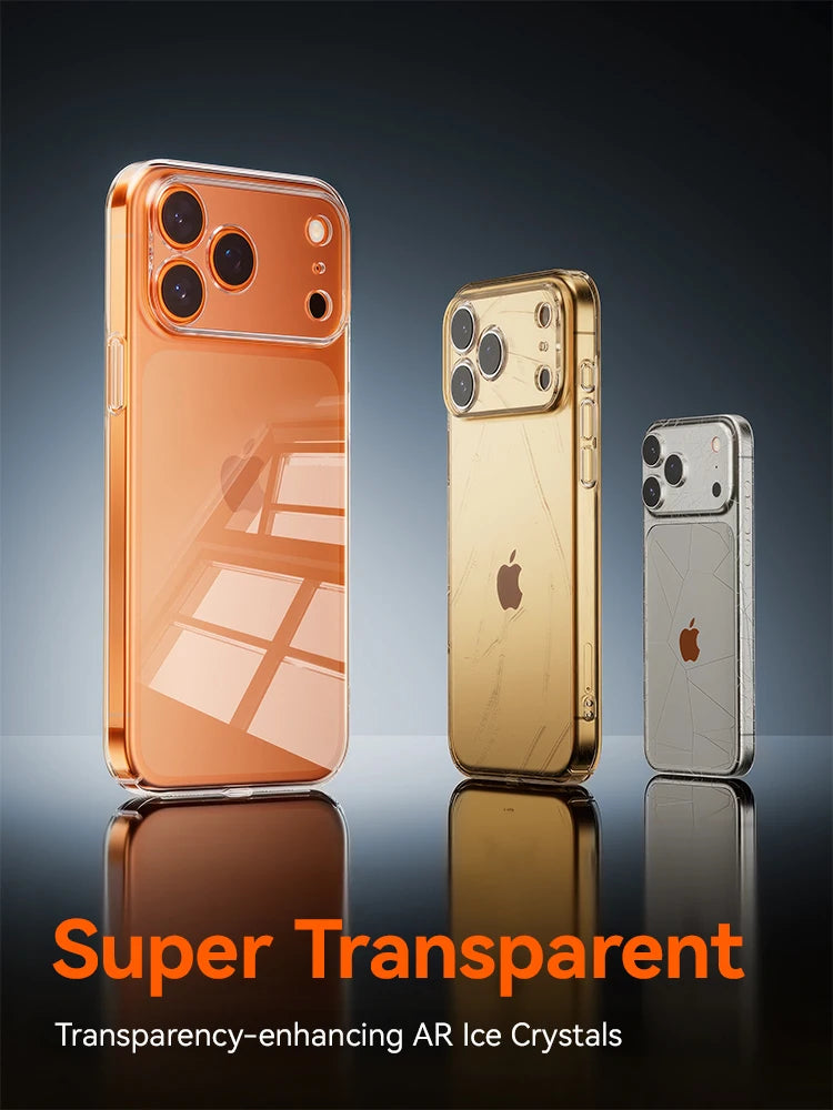 Kristallklare PC iPhone Huelle iPhone 16 17 Pro Max Produktfoto crystal clear pc case front Bild 4