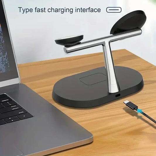 3-in-1 Ladestation Rückseite 3-in-1 charger stand back