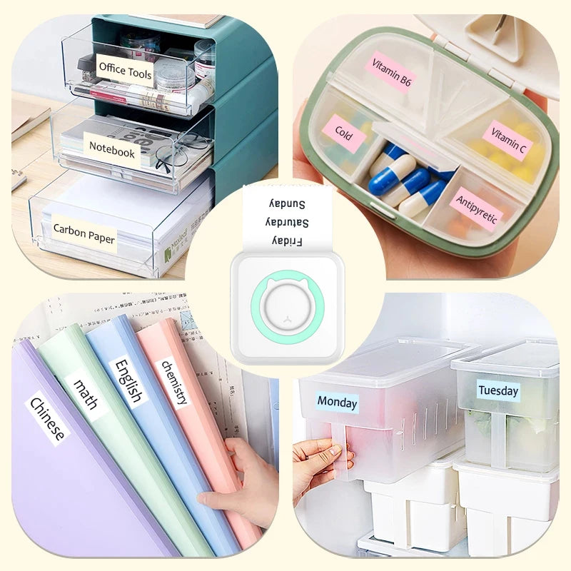 Lieferumfang Mini Drucker USB Thermopapier portable printer packaging