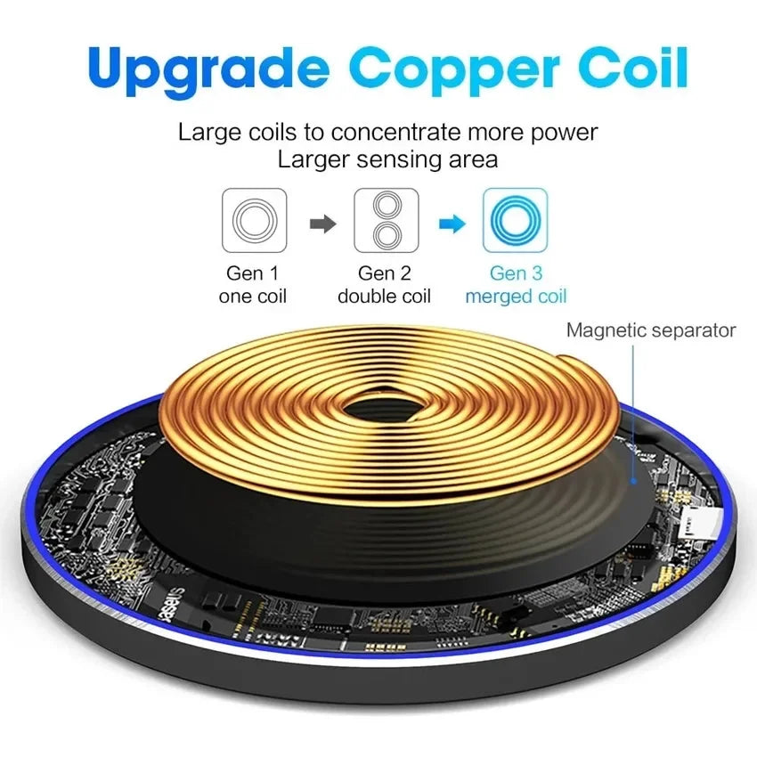 Wireless Charger Seitenansicht slim charger side view