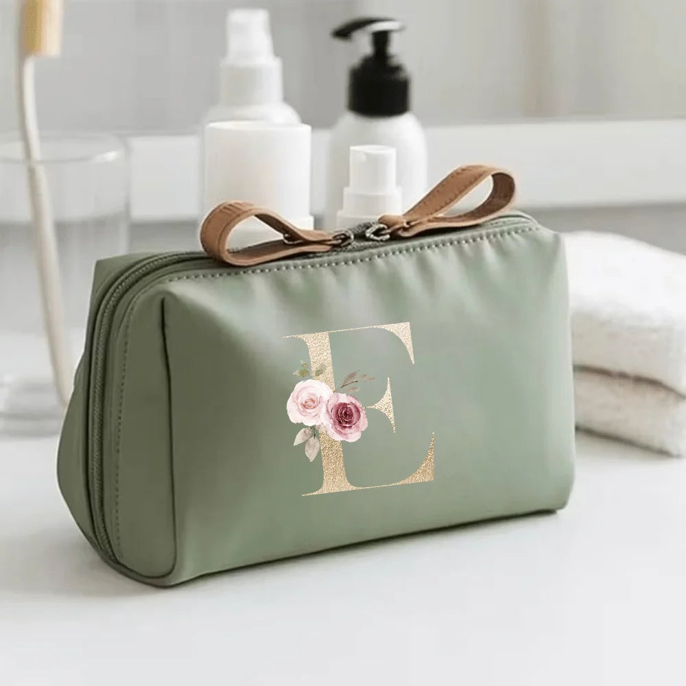 Bedruckte Kosmetiktasche aus Polyester mit Reißverschluss