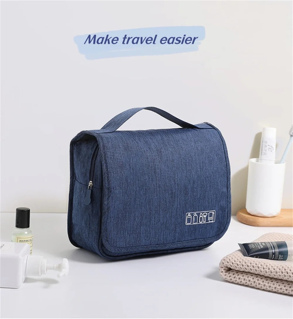 Portable Waschtasche mit Haken Wasserdicht Damen Herren Große Kapazität Reise