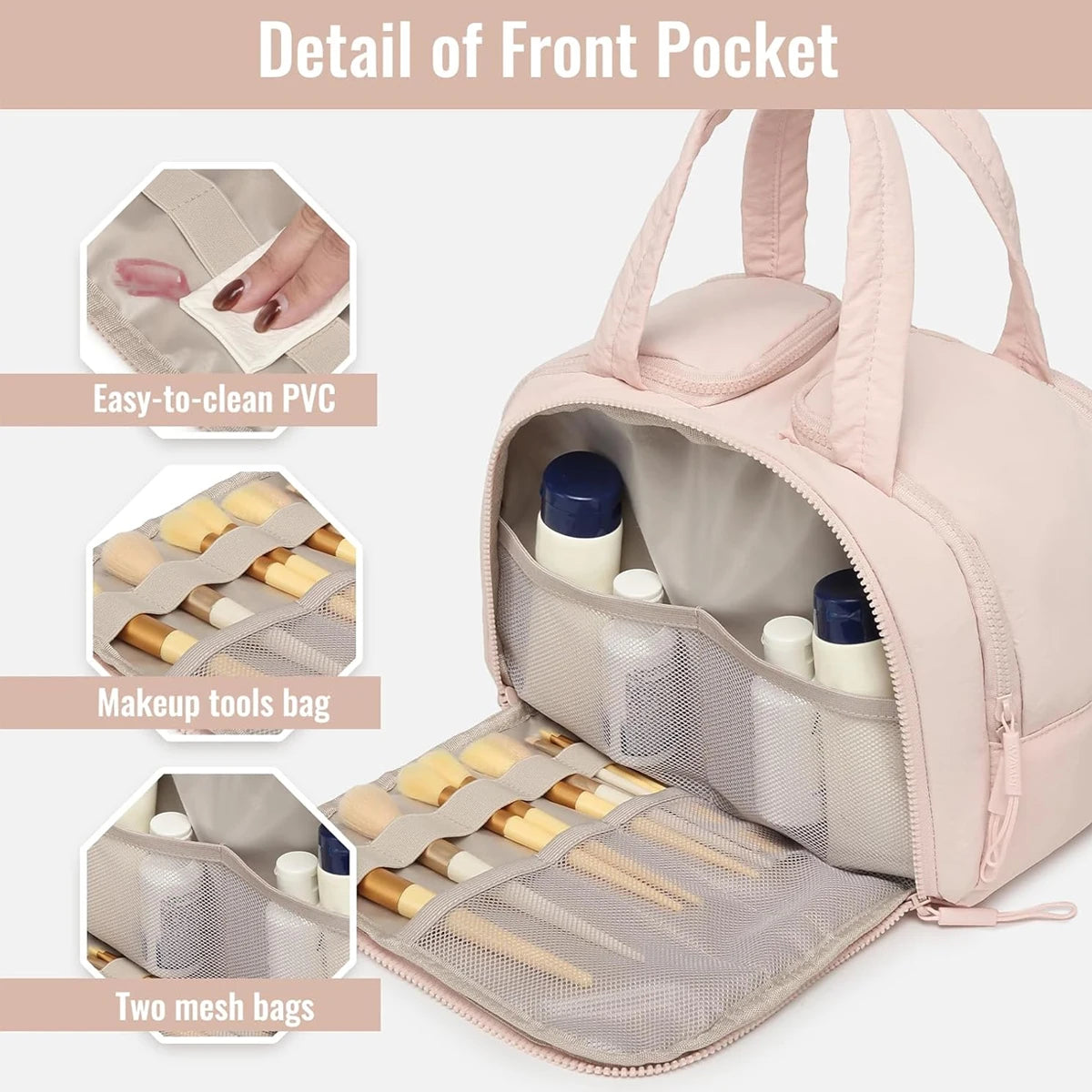 Kosmetik Tasche Seitenansicht cosmetic bag side view