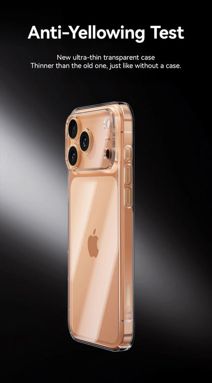 Kristallklare PC iPhone Huelle iPhone 16 17 Pro Max Produktfoto crystal clear pc case front Bild 16