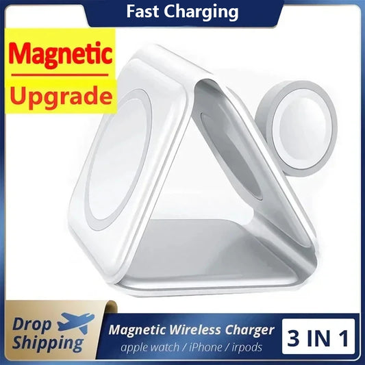 3-in-1 Wireless Ladestation weiss iPhone AirPods Apple Watch 3in1 charger