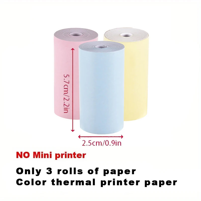 Portabler Mini Thermodrucker Bluetooth 203 DPI tintenfrei 57 mm Foto Label Memo