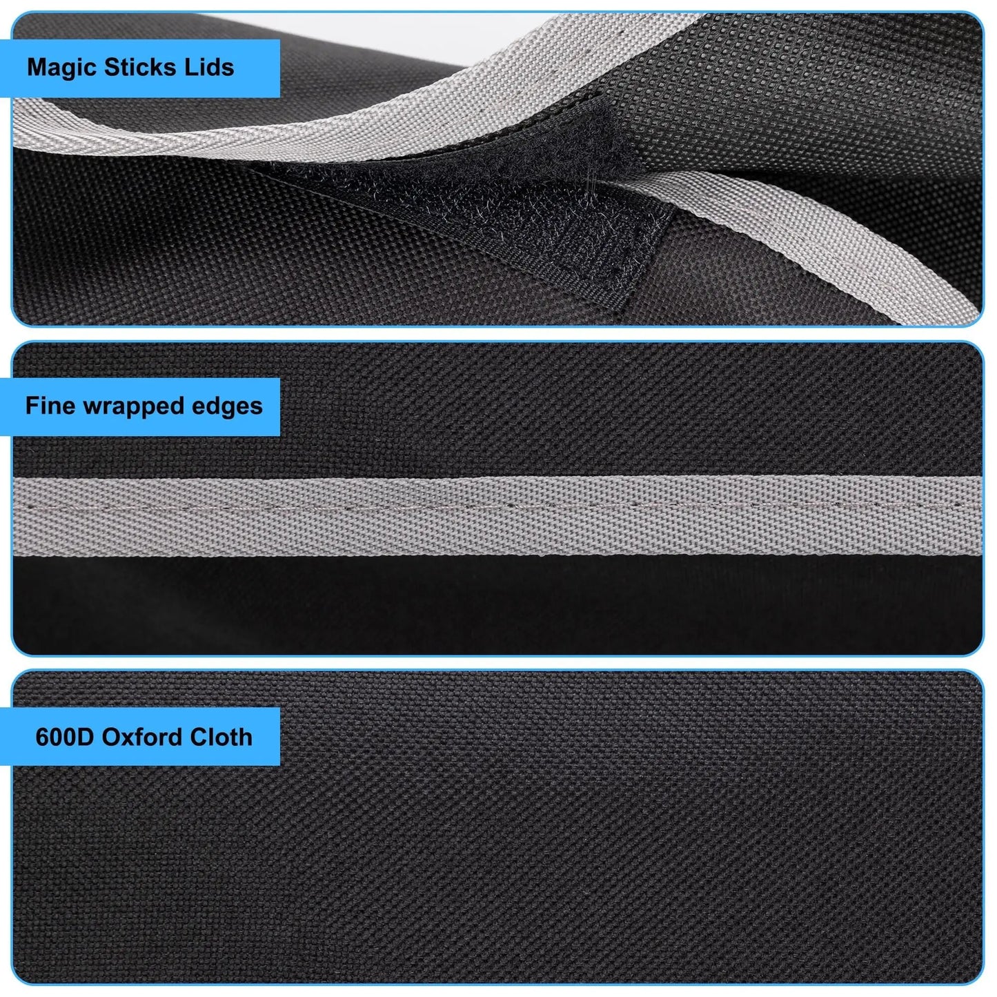 Nahaufnahme Oxford-Material Verarbeitung close-up oxford fabric car organizer quality