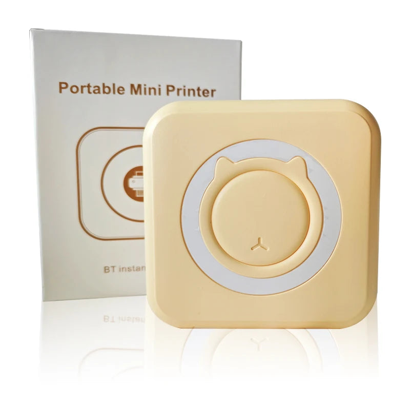 Portabler Mini Thermodrucker Bluetooth 203 DPI tintenfrei 57 mm Foto Label Memo